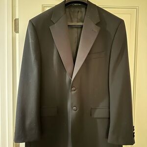 Men’s Tux Jacket, Lauren, Black 44 Regular, Like New!